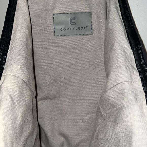 BRAIDED CABLE KNIT TOTE BAG-GRAY - Picture 7 of 10